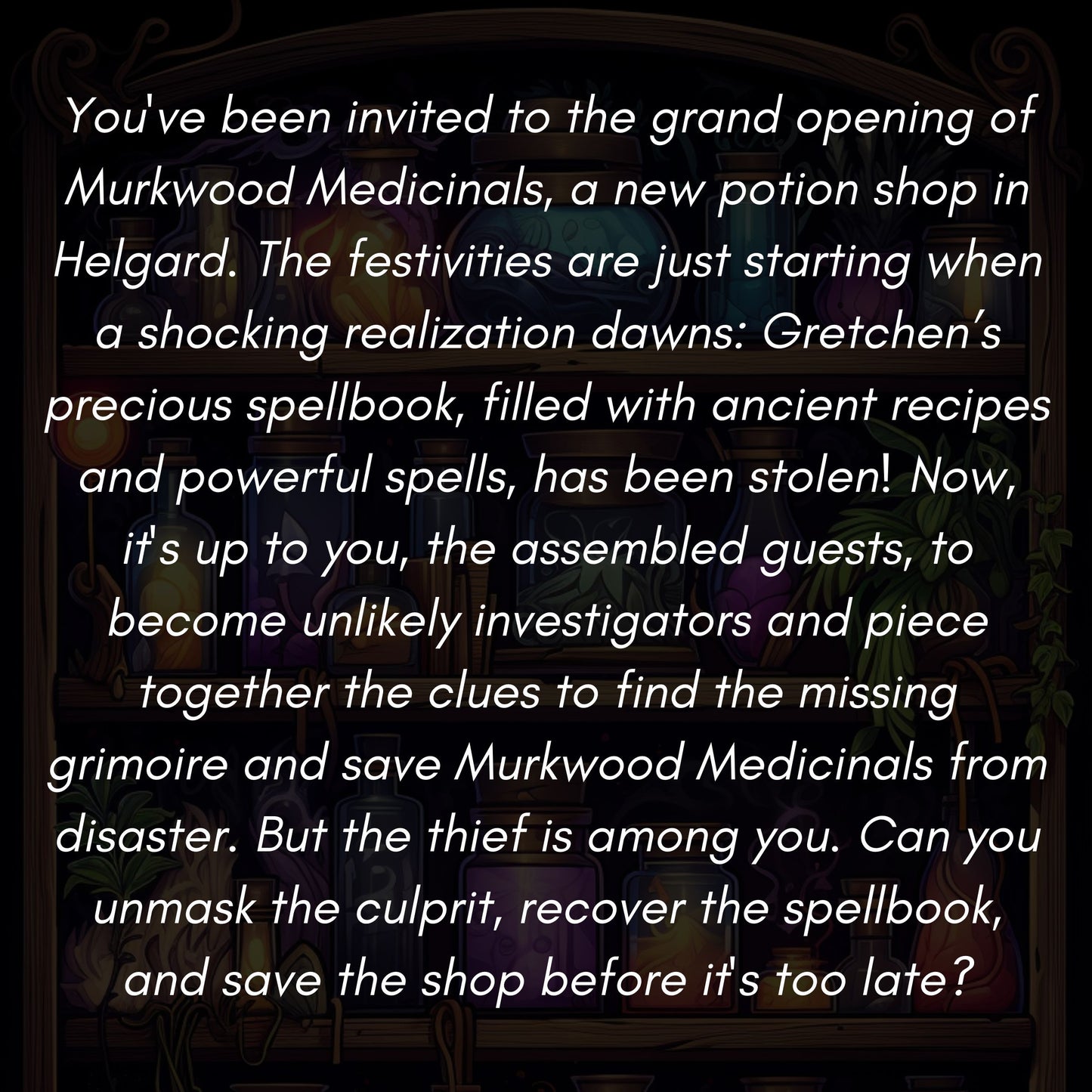 The FREE Missing Spellbook Mystery Game