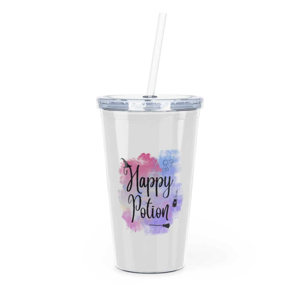 Happy Potion Plastic Tumbler with Straw