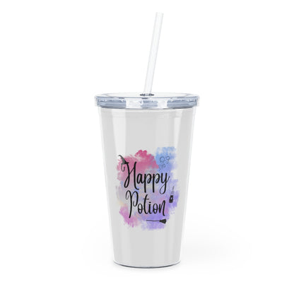 Happy Potion Plastic Tumbler with Straw